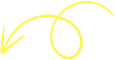 Yellow arrow with a looping design on a black background.